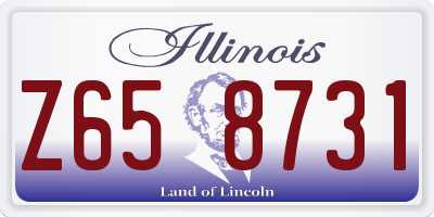 IL license plate Z658731
