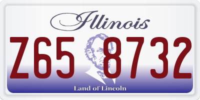 IL license plate Z658732