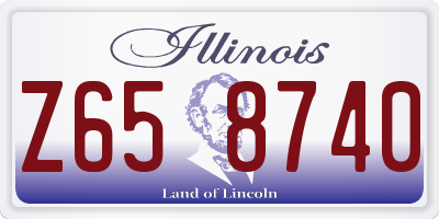 IL license plate Z658740