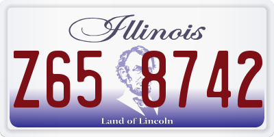 IL license plate Z658742