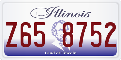 IL license plate Z658752