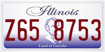 IL license plate Z658753