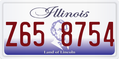 IL license plate Z658754