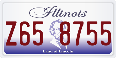 IL license plate Z658755