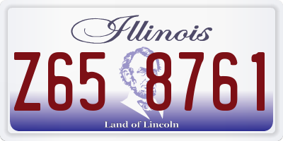 IL license plate Z658761