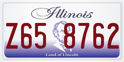 IL license plate Z658762