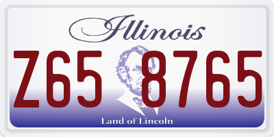 IL license plate Z658765