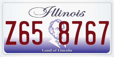 IL license plate Z658767