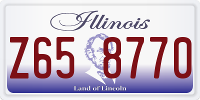 IL license plate Z658770