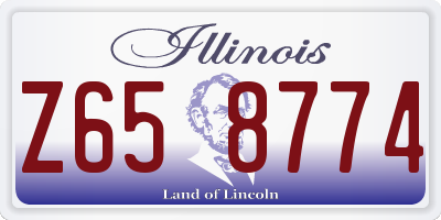 IL license plate Z658774