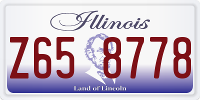IL license plate Z658778
