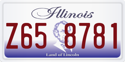 IL license plate Z658781