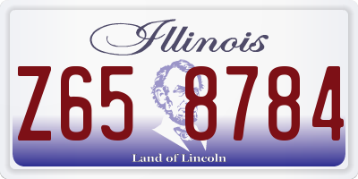 IL license plate Z658784