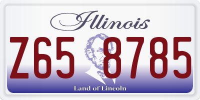 IL license plate Z658785
