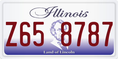 IL license plate Z658787