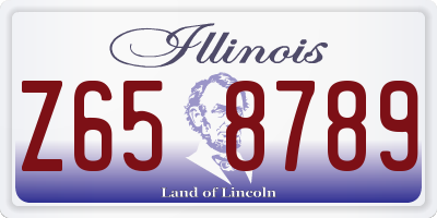 IL license plate Z658789