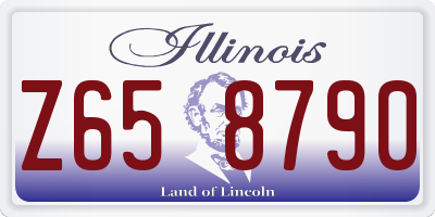 IL license plate Z658790