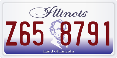 IL license plate Z658791