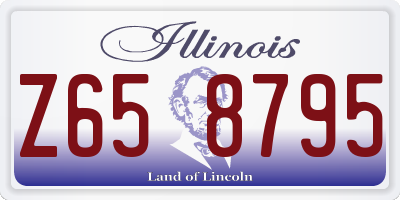 IL license plate Z658795