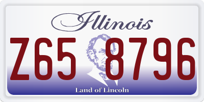 IL license plate Z658796