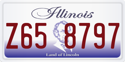 IL license plate Z658797