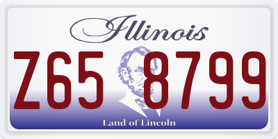 IL license plate Z658799