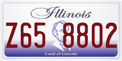 IL license plate Z658802