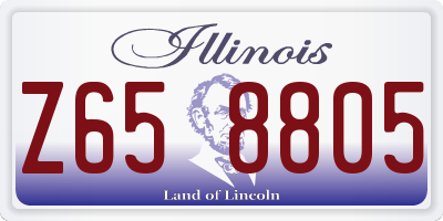 IL license plate Z658805