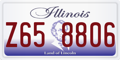 IL license plate Z658806