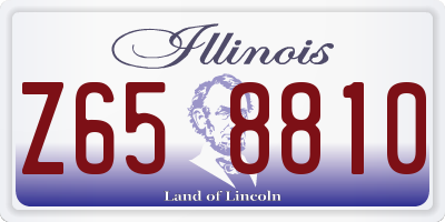 IL license plate Z658810