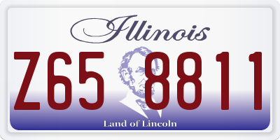 IL license plate Z658811