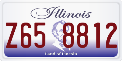 IL license plate Z658812