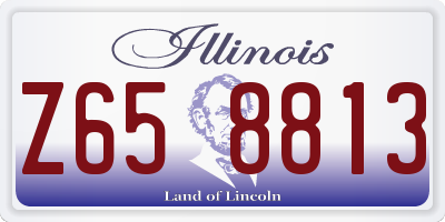 IL license plate Z658813