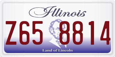 IL license plate Z658814