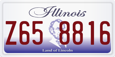IL license plate Z658816