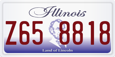 IL license plate Z658818