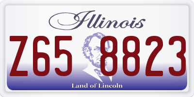 IL license plate Z658823
