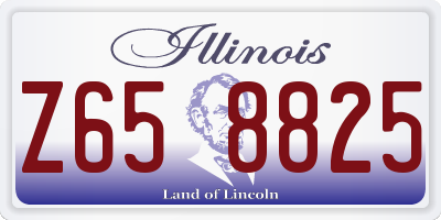IL license plate Z658825