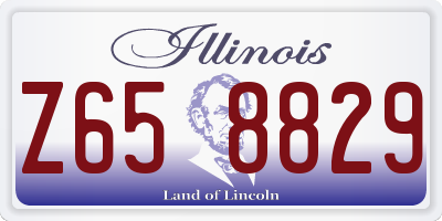 IL license plate Z658829