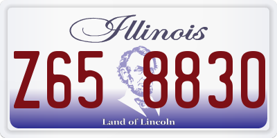 IL license plate Z658830