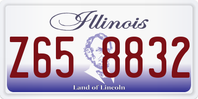 IL license plate Z658832