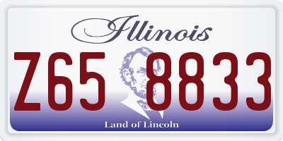 IL license plate Z658833