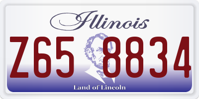 IL license plate Z658834
