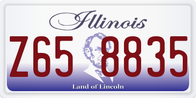 IL license plate Z658835