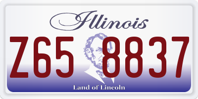 IL license plate Z658837