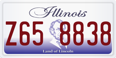 IL license plate Z658838
