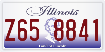 IL license plate Z658841