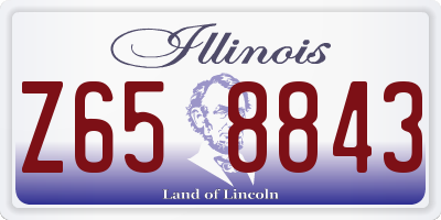 IL license plate Z658843