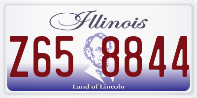 IL license plate Z658844