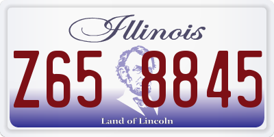 IL license plate Z658845